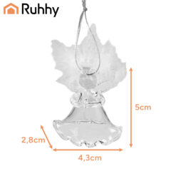 Transparent baubles - angels 6 pcs. Ruhhy 22497 Soodukas.Com