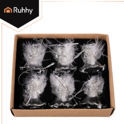 Transparent baubles - angels 6 pcs. Ruhhy 22497 Soodukas.Com