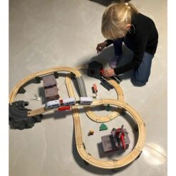 70-osaline puidust raudtee isesõitva rongiga Soodukas.Com