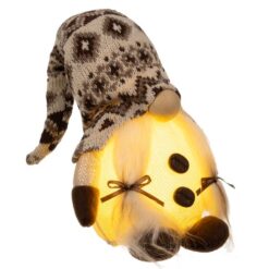 Standing gnome gray - LED light 23754 Soodukas.Com