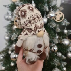 Standing gnome gray - LED light 23754 Soodukas.Com