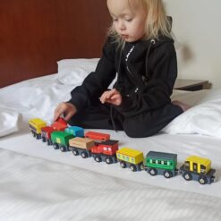 12-osaline puidust magnetrong koos hoiuriiuliga Soodukas.Com