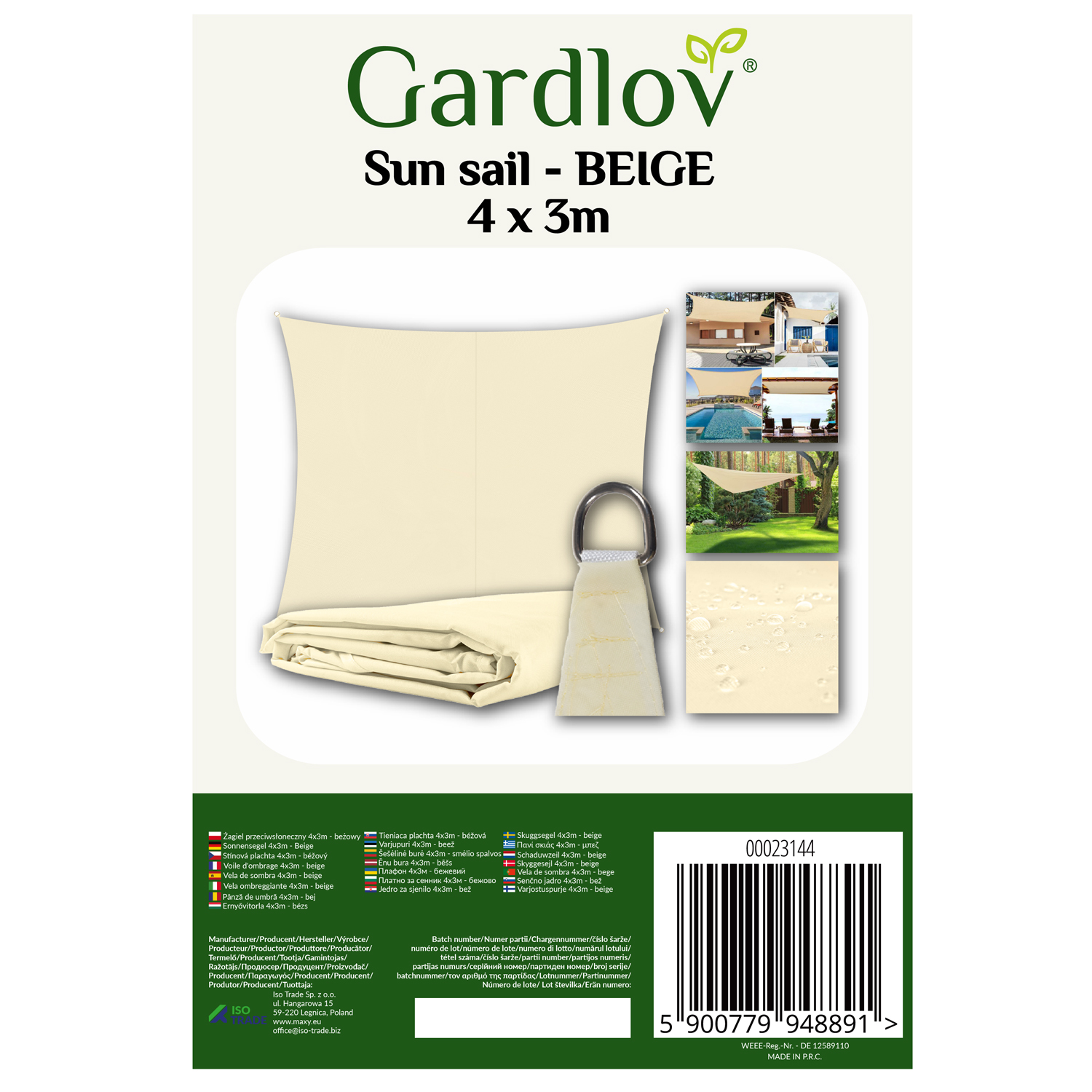 Ristkülikukujuline päikesevari puri – Soodukas.Com Ristkülikukujuline päikesevari puri - Image 3