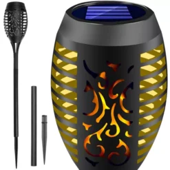 Päikesepatareiga aiatõrvik LED