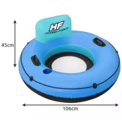 Täispuhutav tugitool-rõngas seljatoega Soodukas.Com