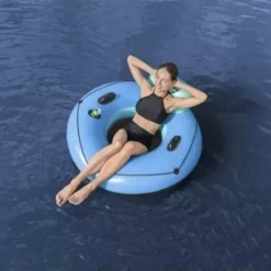 Täispuhutav tugitool-rõngas seljatoega Soodukas.Com