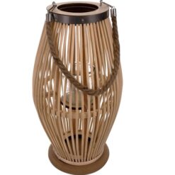 Bambusest terrassilatern klaasiga Soodukas.Com