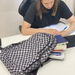 Ruuduline seljakott /koolikott + spordikott  Soodukas.Com