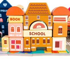 Puidust klotsid linna ehitamiseks + alusmatt Soodukas.Com