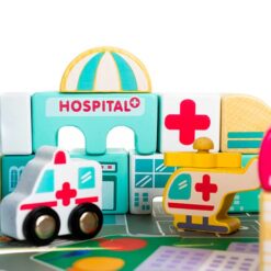 Puidust klotsid linna ehitamiseks + alusmatt Soodukas.Com