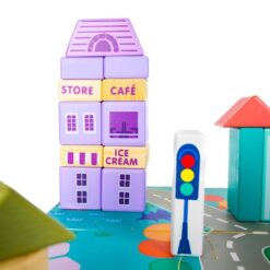 Puidust klotsid linna ehitamiseks + alusmatt Soodukas.Com