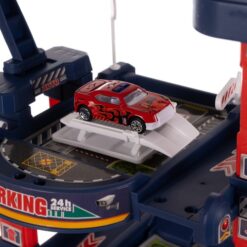 Neljakorruseline liftiga parkimismaja + autod ja helikopter Soodukas.Com