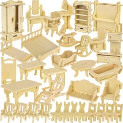 Puidust nukumaja mööblikomplekt 34osa