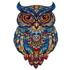 Puidust öökulli puslekomplekt Soodukas.Com