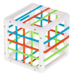 Lükka klotsid kummide vahelt kuubikusse sisse