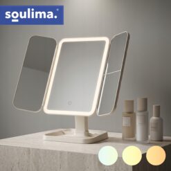 Meigipeegel reguleeritava LED-valgustuse ja suurendusega Soodukas.Com