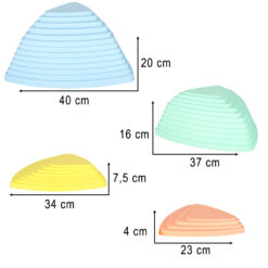 Tasakaalukivid lastele – 11-osaline sensoorne rada Soodukas.Com