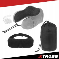 Alternative view of 3D kaelapadi mäluvahuga + silmamask, kõrvatropid ja hoiukott