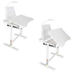 Ergonoomiline reguleeritav laste kirjutuslaud ja tool + LED lamp ja lisad Soodukas.Com