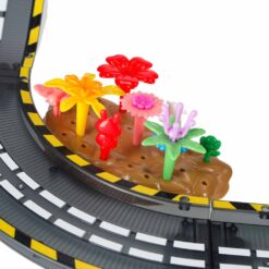153-osaline magnetiline autorada – magnetklotsid, auto ja põnev lilleaed  Soodukas.Com