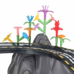 153-osaline magnetiline autorada – magnetklotsid, auto ja põnev lilleaed  Soodukas.Com