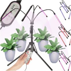 Reguleeritav LED-taimelamp statiiviga + pult ja taimer