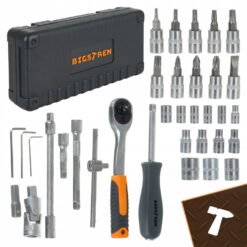 Alternative view of 46-osaline 1/4" padrunvõtmete ja otsikute komplekt kohvris