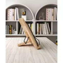 Reguleeritav bambusest raamatutugi Soodukas.Com