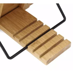 Reguleeritav bambusest raamatutugi Soodukas.Com