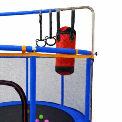 Laste batuut võrkkiige ja treeningvahenditega 155cm Soodukas.Com