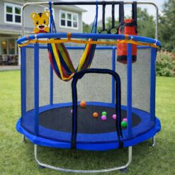 Alternative view of Laste batuut võrkkiige ja treeningvahenditega 155cm