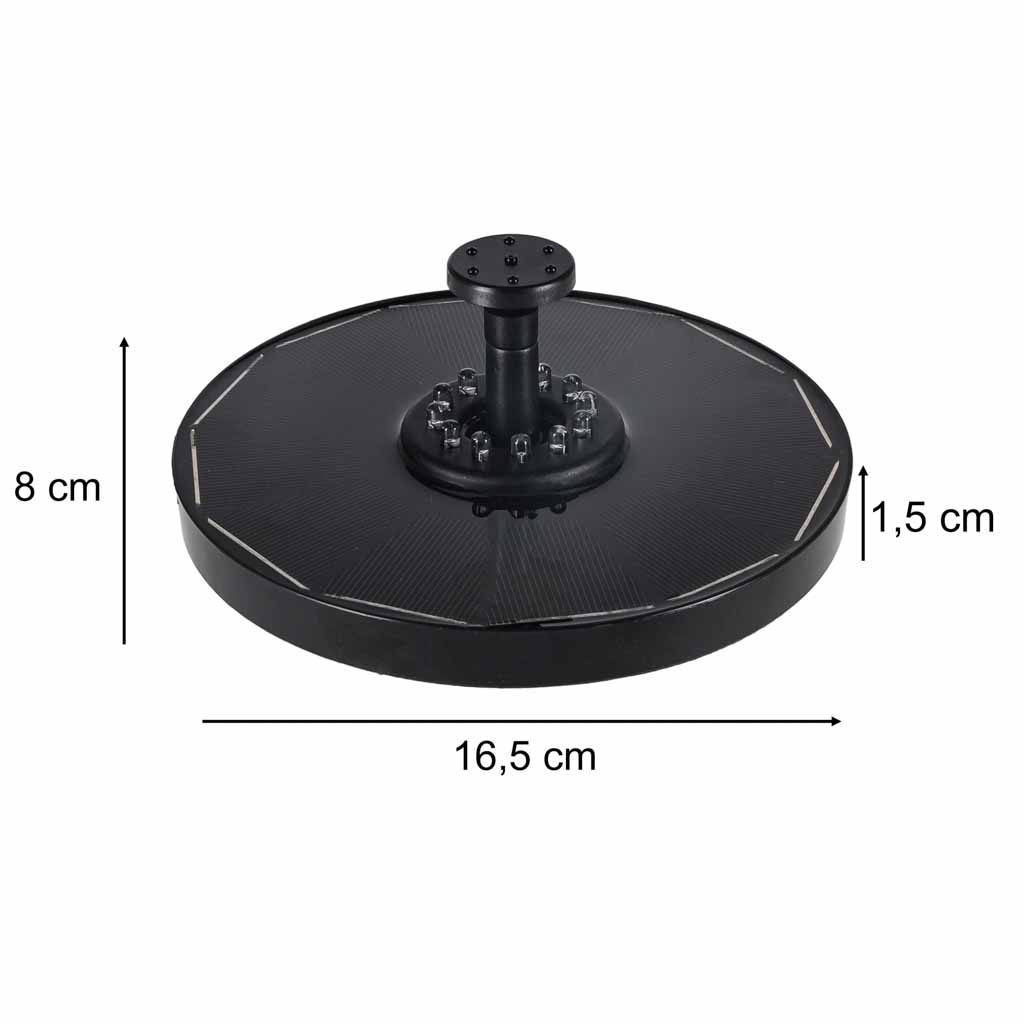 Ujuv päikeseenergial töötav aiapurskkaev LED-valgustusega – Soodukas.Com Ujuv päikeseenergial töötav aiapurskkaev LED-valgustusega - Image 10