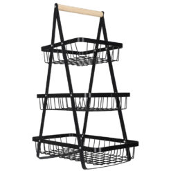 Kolmetasandiline puuviljakorv  Soodukas.Com