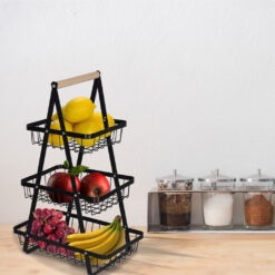 Kolmetasandiline puuviljakorv  Soodukas.Com