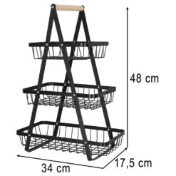 Kolmetasandiline puuviljakorv  Soodukas.Com