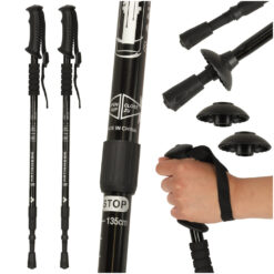 Kepikõnni kepid reguleeritava pikkusega 65–135cm