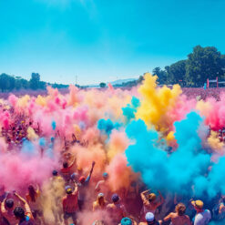 Värviline pulbrikomplekt pidudeks Soodukas.Com