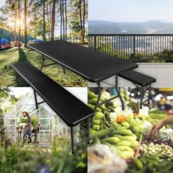 Kokkupandav aialaud kahe pingiga 180cm Soodukas.Com