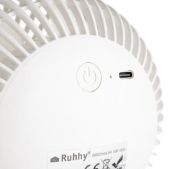 Juhtmevaba valge ventilaator Soodukas.Com