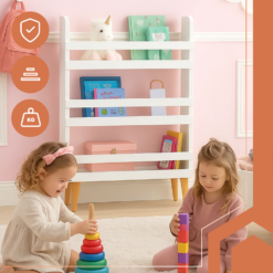 Laste raamaturiiul kolme riiuliga Soodukas.Com