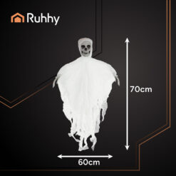 Valge rippuv skelett kaunistus Soodukas.Com