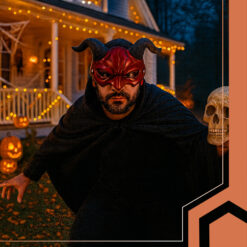 Demonlik mask punaste sarvedega Soodukas.Com