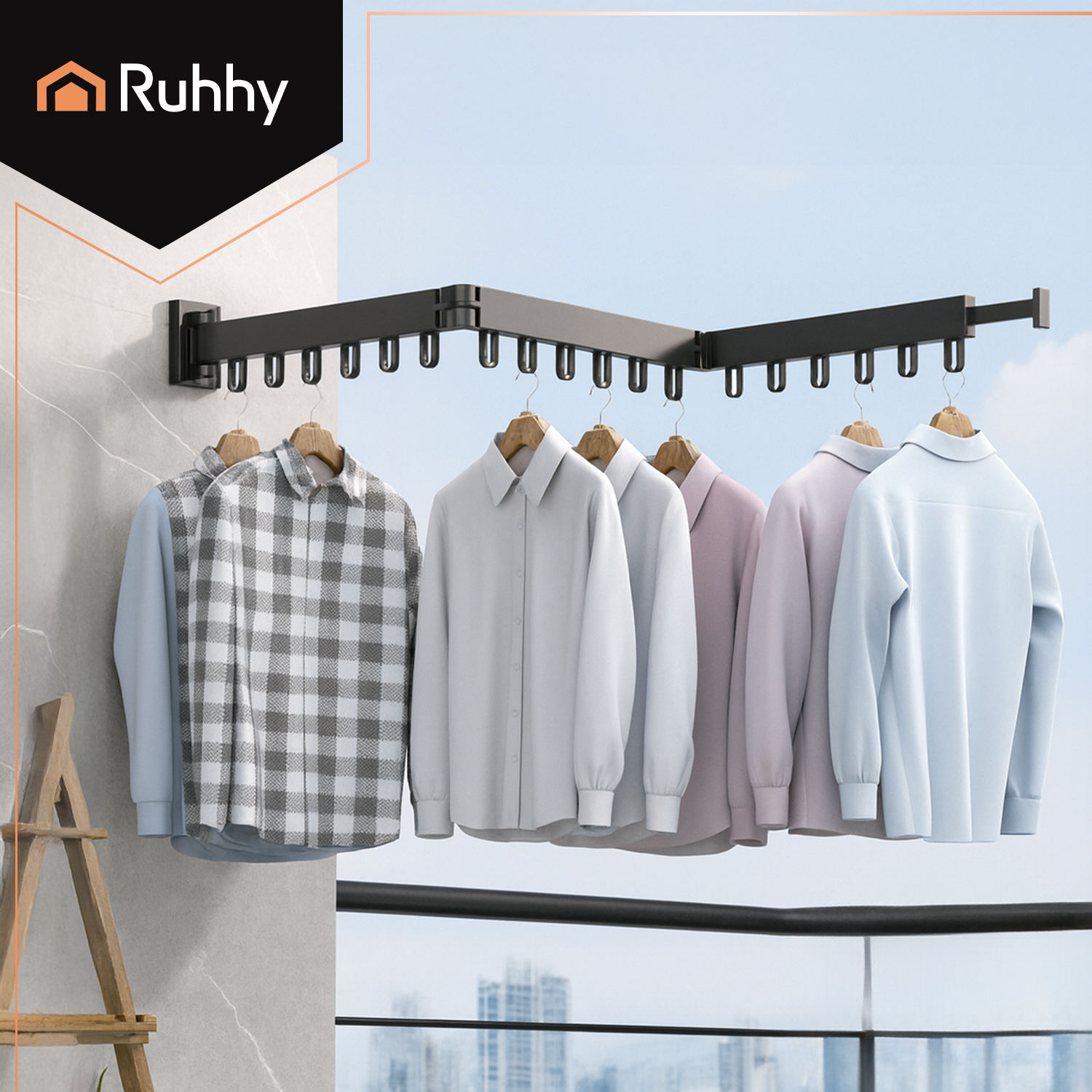 Kokkupandav seinale kinnitatav kuivatusrest – Soodukas.Com Kokkupandav seinale kinnitatav kuivatusrest - Image 5