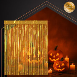 Dekoratiivne kuldne peokardin 100×200cm Soodukas.Com