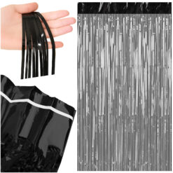 Dekoratiivne must kardin