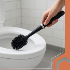 Must silikoonist WC-hari koos hoidikuga Soodukas.Com