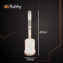 Valge silikoonist WC-hari koos hoidikuga Soodukas.Com