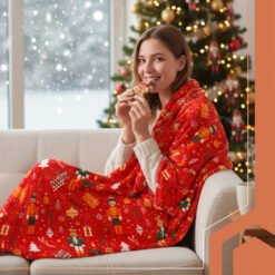 Jõuluteemaline pehme fliistekk – Soodukas.Com Jõuluteemaline pehme fliistekk Soodukas.Com