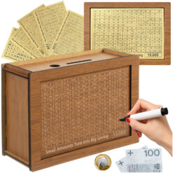 Puidust rahakassa kogumis-väljakutsega