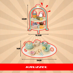 Suur puidust teeserviis ja koogikomplekt Soodukas.Com